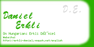 daniel erkli business card